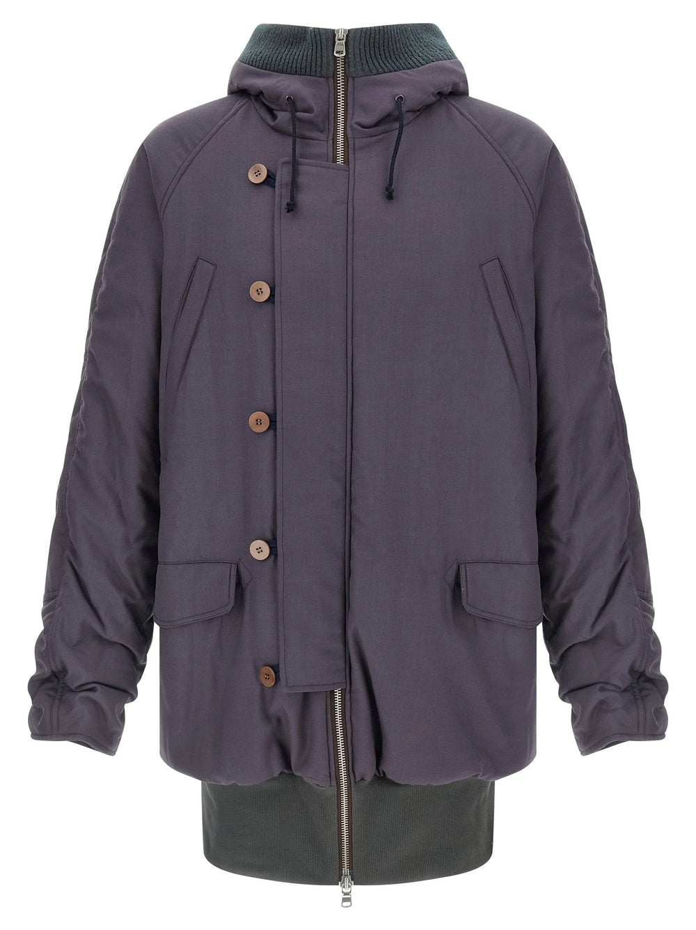 Magliano Purple Virgin Wool Parka - L