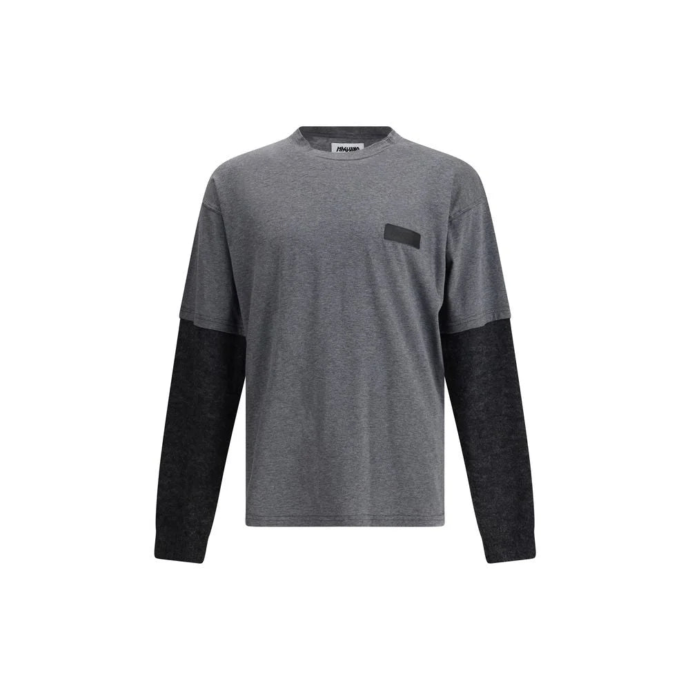 Magliano Trauma long sleeve in contrast T-shirt - T-Shirts
