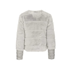 Maison Espin Gray Polyester Jackets & Coat - XL - Puffer Jackets