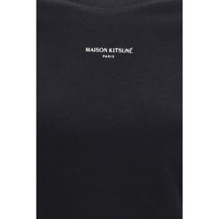 Maison Kitsuné Black Cotton T-Shirt
