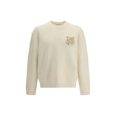 Maison Kitsuné Cream Wool Sweatshirt