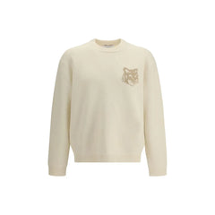 Maison Kitsuné Cream Wool Sweatshirt
