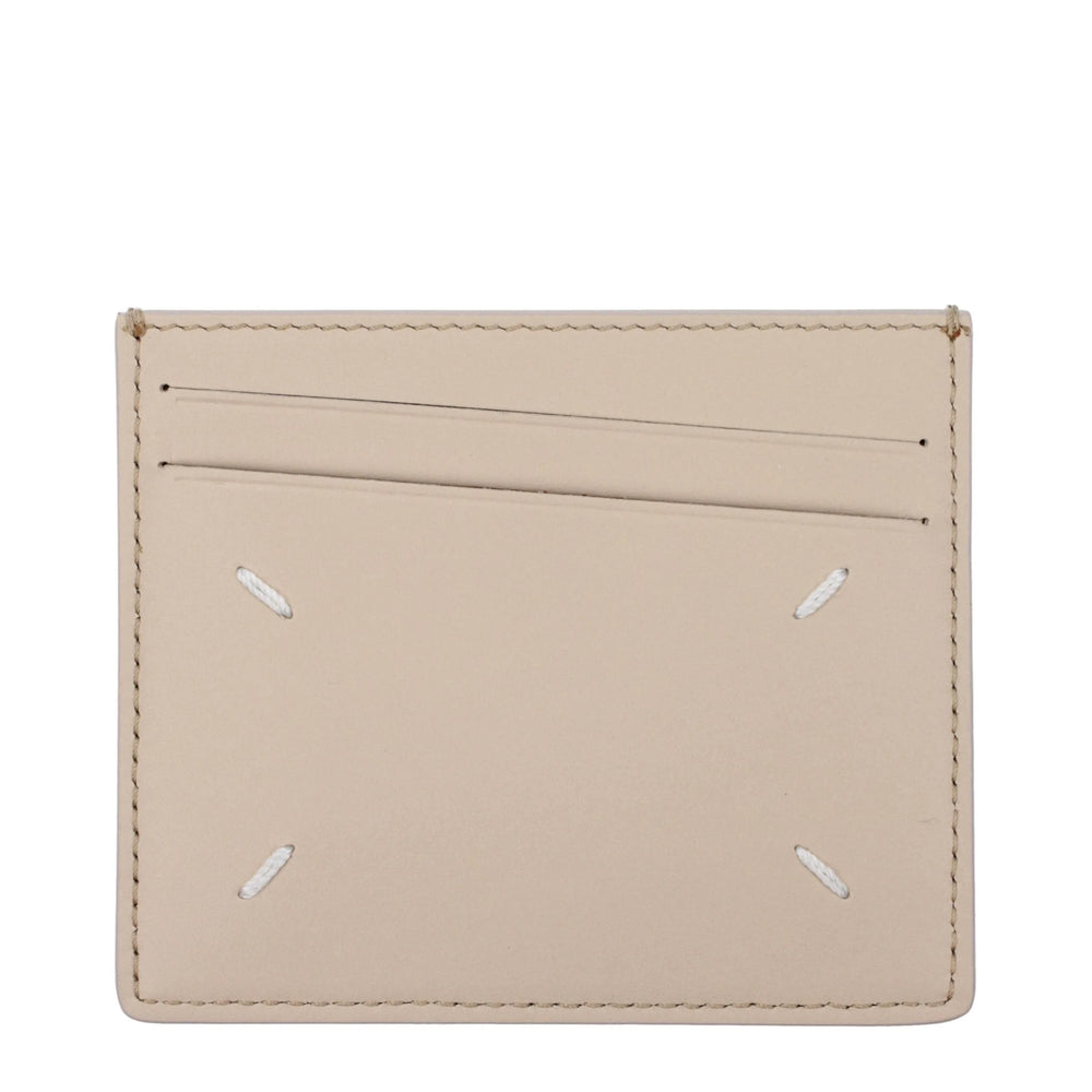 Maison Margiela Beige Leather Cardholder