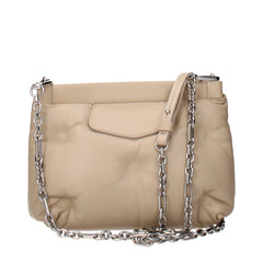 Maison Margiela Beige Nahalleinen Nahkalaukku