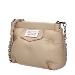 Maison Margiela Vaaleanbeige nahkalompakka
