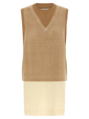 Maison Margiela Beige Virgin Wool Sleeveless Jacket
