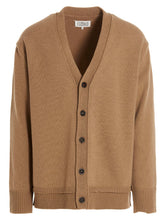 Cardigan din lână bej Maison Margiela