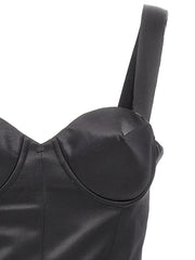 Maison Margiela Black Acetate Short Dress - IT40