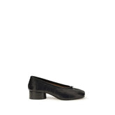 Maison Margiela Black Calf Leather Bos Taurus Ballet Flats
