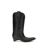 Maison Margiela Black Calf Leather Bos Taurus Boots - EU40/US10