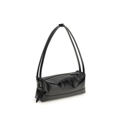 Maison Margiela Black Calf Leather Bos Taurus Shoulder Bag