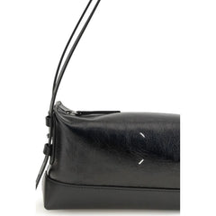 Maison Margiela Black Calf Leather Bos Taurus Shoulder Bag