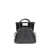Maison Margiela Black Calf Leather Bos Taurus Shoulder Bag