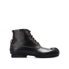 Maison Margiela Black Calfskin Lace-Up Boots - EU42/US9