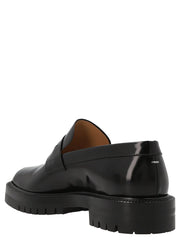 Maison Margiela Black Calfskin Slip-On Loafers