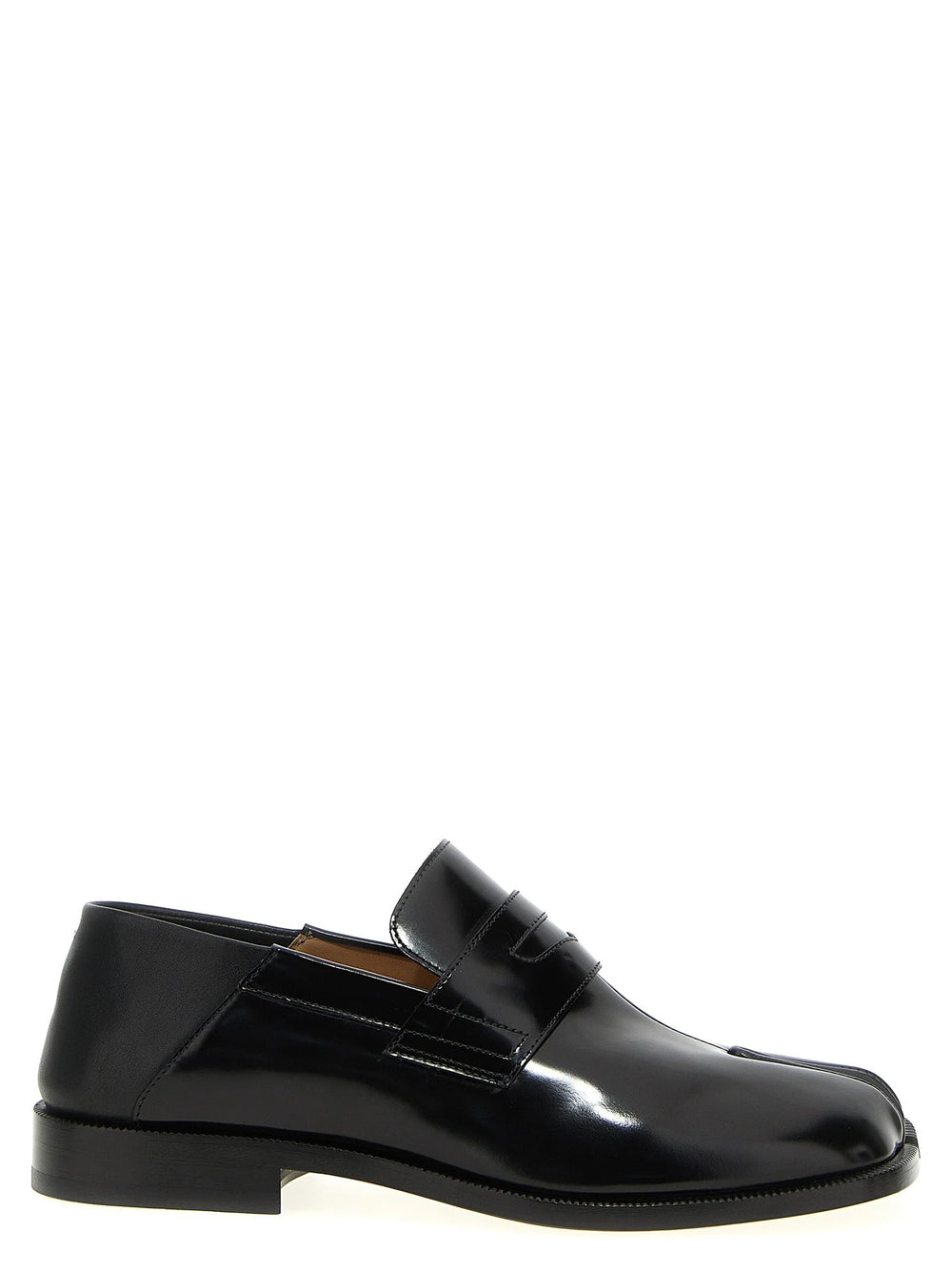Maison Margiela Black Calfskin Slip-On Loafers
