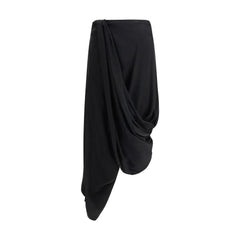 Maison Margiela Black Copper Midi Skirt - IT42 | L