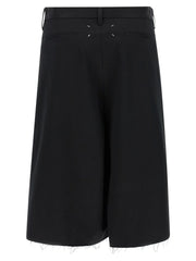 Maison Margiela Black Cotton Bermuda Shorts