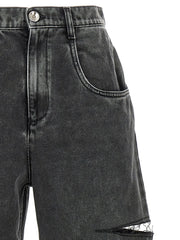 Maison Margiela Black Cotton Straight-Leg Jeans - IT36 | S