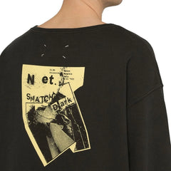 Maison Margiela Black Cotton Sweatshirt