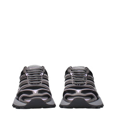 Maison Margiela Black Fabric Athletic Sneakers