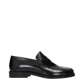 Maison Margiela Black Leather Slip-On Loafers - EU40/US7