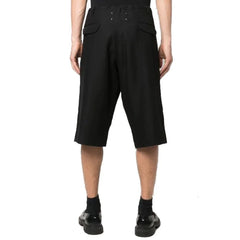 Maison Margiela Black Linen Bermuda Shorts - IT46 | S