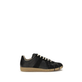 Maison Margiela Black Suede Leather Athletic Sneakers - EU44/US11
