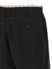 Maison Margiela Black Wool Bermuda Shorts - IT50 | L