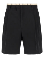 Maison Margiela Black Wool Bermuda Shorts - IT50 | L