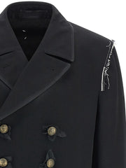 Maison Margiela Black Wool Coat - 48 | M