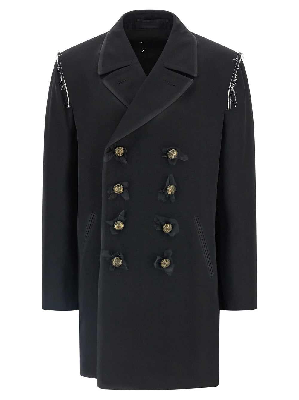 Maison Margiela Black Wool Coat - 48 | M