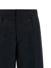 Maison Margiela Black Wool Dress Pants