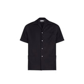 Maison Margiela Black Wool Shortsleeve Shirt - 48 | M