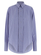 Maison Margiela Blue Cotton Blouse