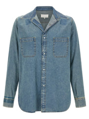 Maison Margiela Blue Cotton Blouse