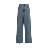 Maison Margiela Blue Cotton High-Waisted Jean - 26