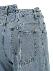 Maison Margiela Blue Cotton Jeans Denim