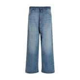 Maison Margiela Blue Cotton Relaxed Fit Jeans
