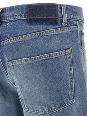Maison Margiela Blue Cotton Straight-Leg Jeans