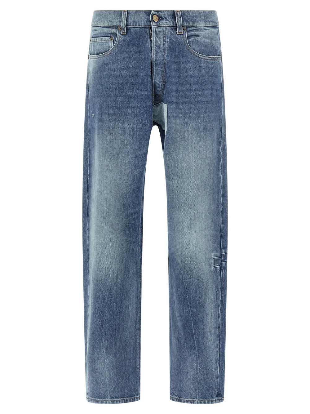 Maison Margiela Blue Cotton Straight-Leg Jeans