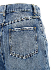 Maison Margiela Blue Cotton Straight-Leg Jeans - IT38