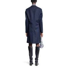 Niebieski wełniany płaszcz Maison Margiela - 38