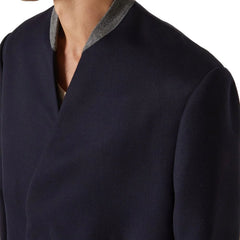 Maison Margiela Blue Wool Coat - 48 | M