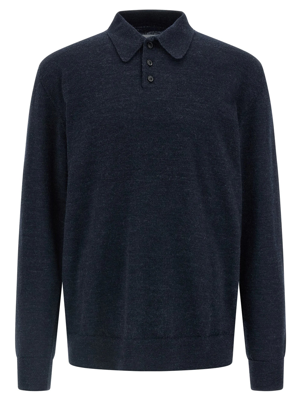 Maison Margiela Blue Wool Polo Shirt - XL
