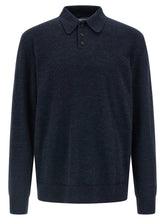 Maison Margiela Blue Wool Polo Shirt - XL
