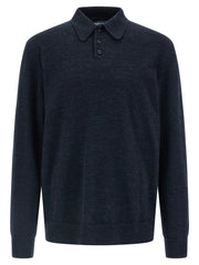 Maison Margiela Blue Wool Polo Shirt - XL