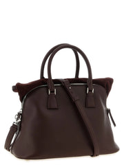 Maison Margiela Bordeaux Calfskin Shoulder Bag