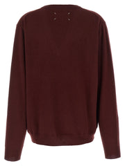 Maison Margiela Bordeaux Virgin Wool Cardigan - L