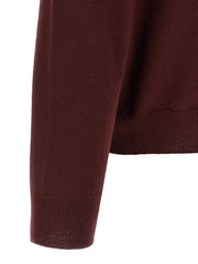 Maison Margiela Bordeaux Virgin Wool Cardigan - L